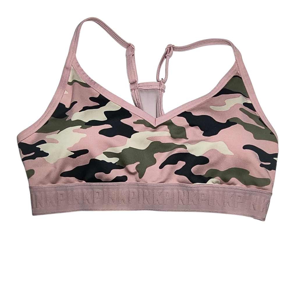 PINK Victoria's Secret Ultimate Lightly Lined Pink Camouflage Wireless Bra M